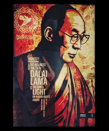 Poster of the Dalai Lama