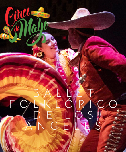 Image of two dancers from Ballet Folklorico de Los Angeles