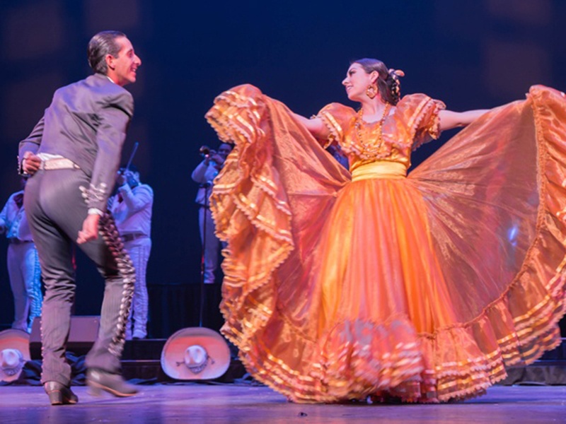 Classroom Connections, showing Ballet Folklorico de Los Angeles performing on a stage